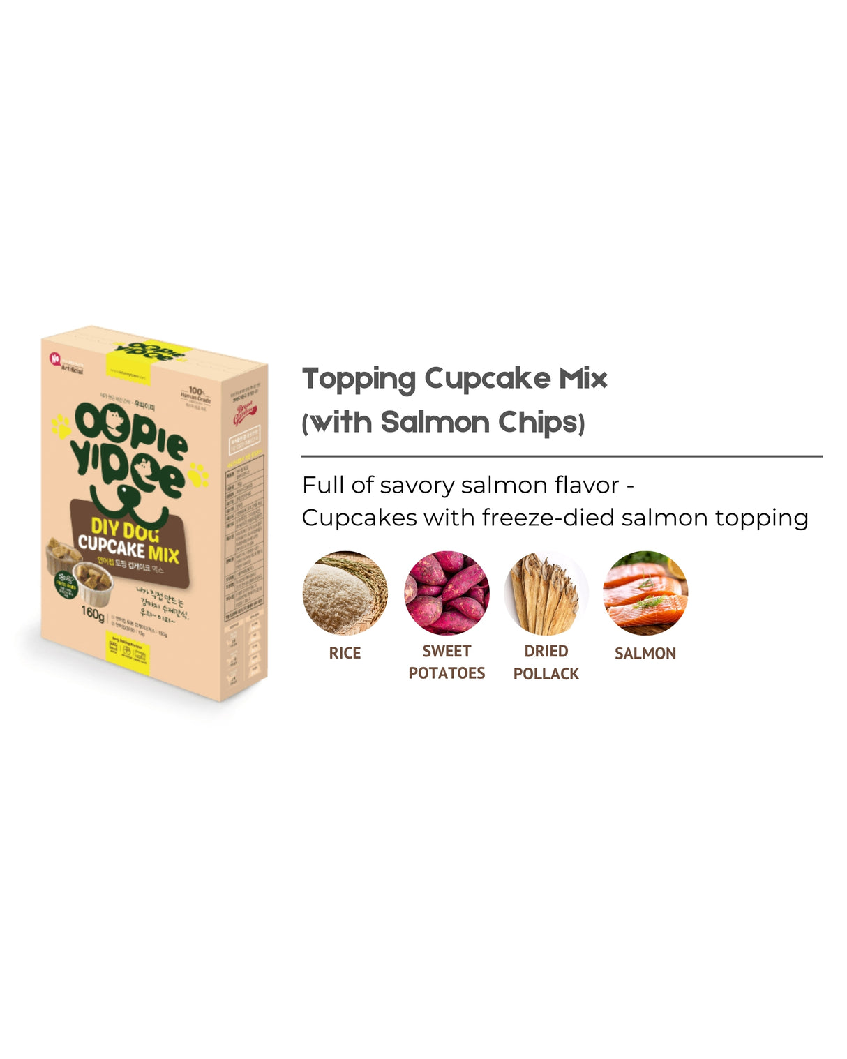 Oopie Yipee DIY Pet Cupcake Mix (Salmon)