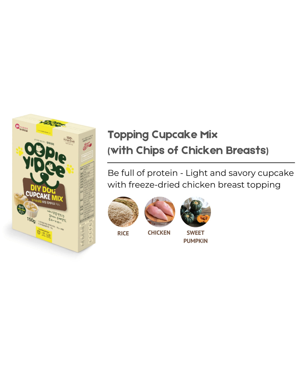 Oopie Yipee DIY Pet Cupcake Mix (Chicken Breast)