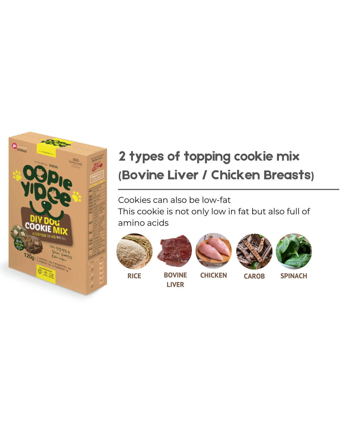 Oopie Yipee DIY Pet Cookie Mix (Bovine Liver / Chicken Breast)